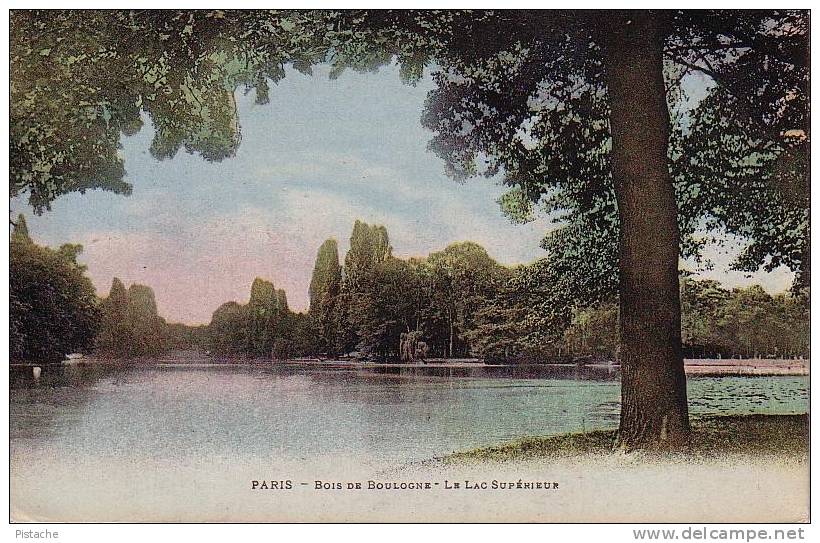 Paris - Bois De Boulogne - Lac Supérieur - Parc  - Circulée - État : Très Beau - Éd.: Dupont, Paris - Parks, Gardens