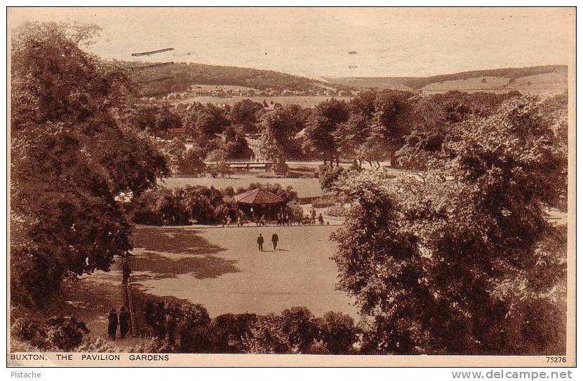 Buxton England Angleterre - Pavilion Gardens - 1935 - Petite Animation - Circulée - Derbyshire