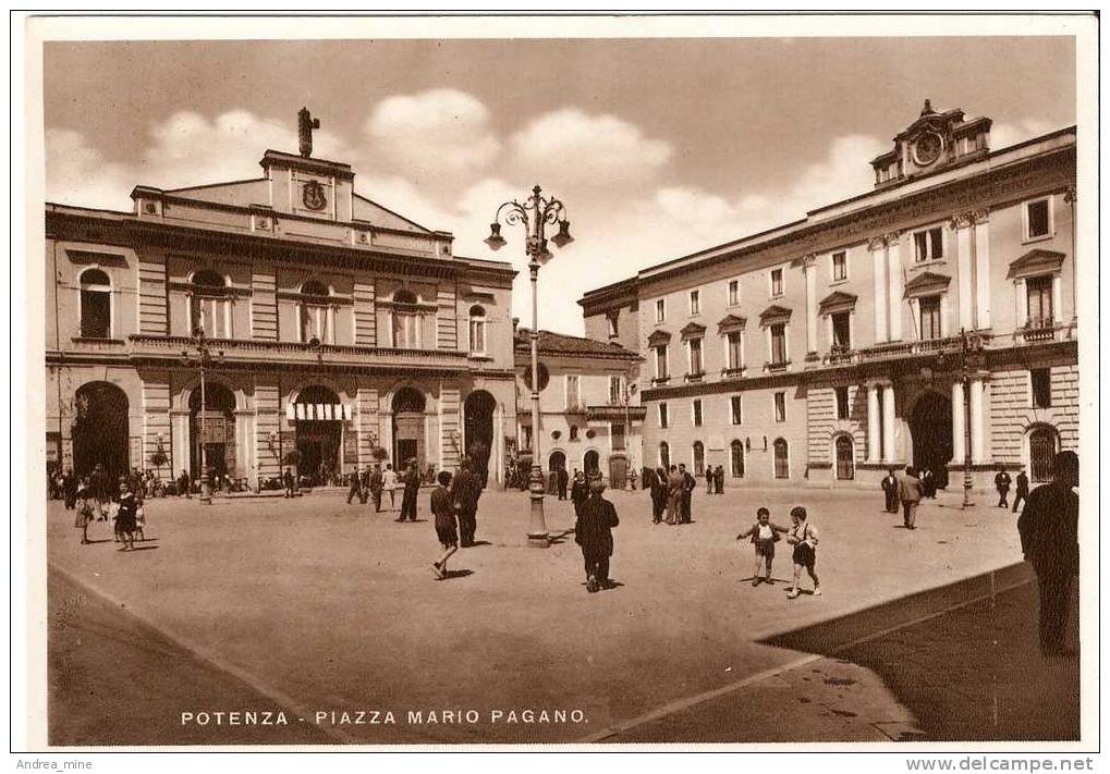 POTENZA - PIAZZA MARIO PAGANO - ANIMATA - BAS 49 - Potenza