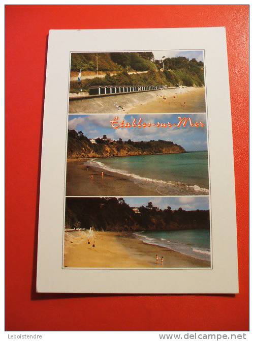 CPM -(22-COTES D´ARMOR ) -ETABLES SUR MER-VUES DIVERSES DE LA PLAGE DES GODELINS-CARTE EN BON ETAT. - Etables-sur-Mer