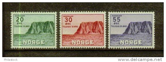 NORVEGE N° 345 à 347 ** - Unused Stamps
