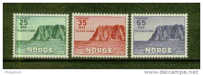 NORVEGE N° 373 à 375 * - Neufs