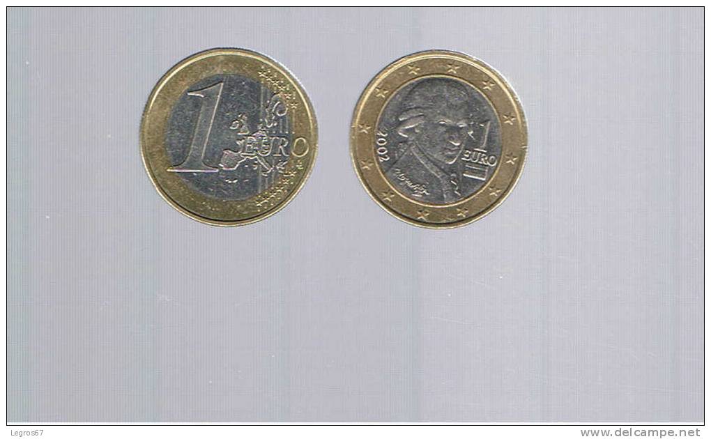 PIECE DE 1 EURO  AUTRICHE 2002 - Oesterreich