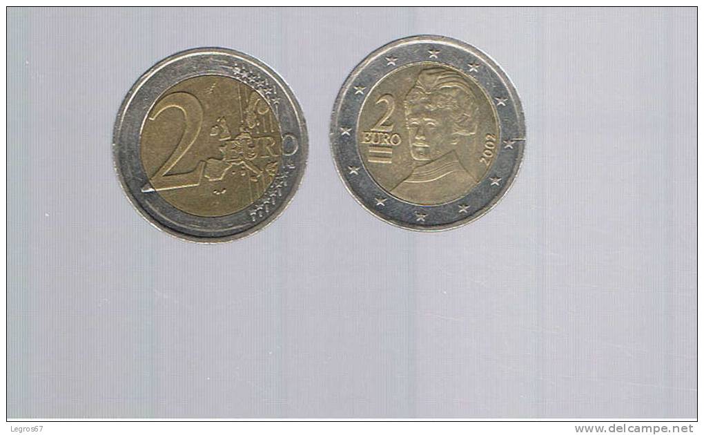 PIECE DE 2 EURO  AUTRICHE 2002 - TYPE A - Autriche