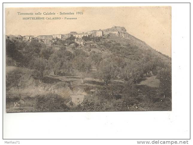 CALABRIA Monteleone Calabro Reggio Panorama 1905 Nuova - Formato Piccolo - - Autres & Non Classés