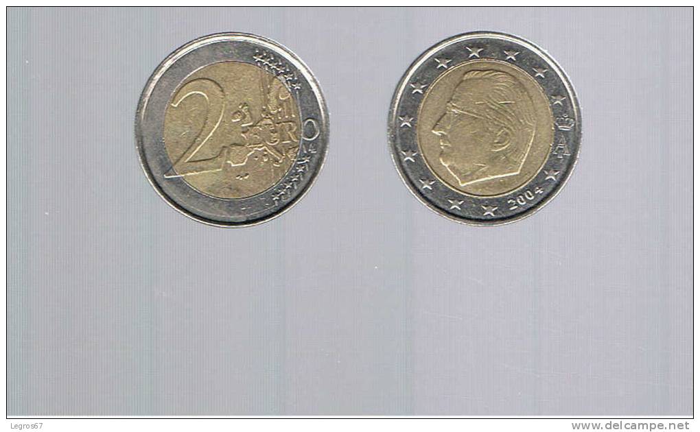 PIECE 2 EURO BELGIQUE 2004 - TYPE A - Belgique