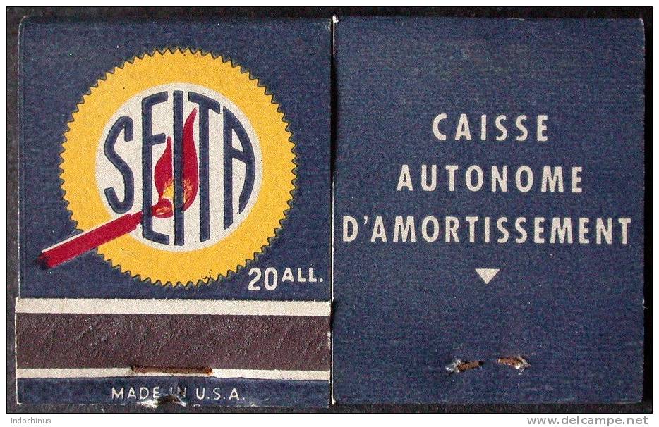 SEITA   Vieille Pochette Allumettes  Made In USA 1945  PORT OFFERT - Andere & Zonder Classificatie