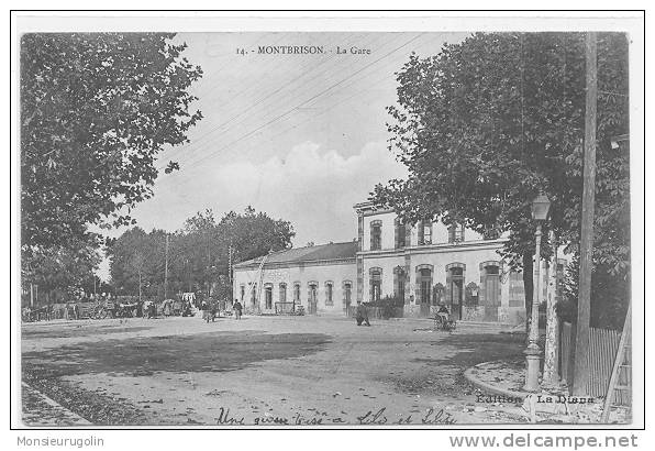 42 )) MONTBRISON, LA GARE, Ed La Diana, Vue Extérieure - Montbrison