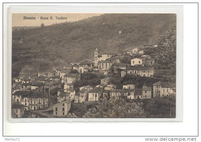 Calabria NICASTRO Catanzaro RIONE SAN TEODORO 1914 Viaggiata   - Formato Piccolo - Lamezia Terme