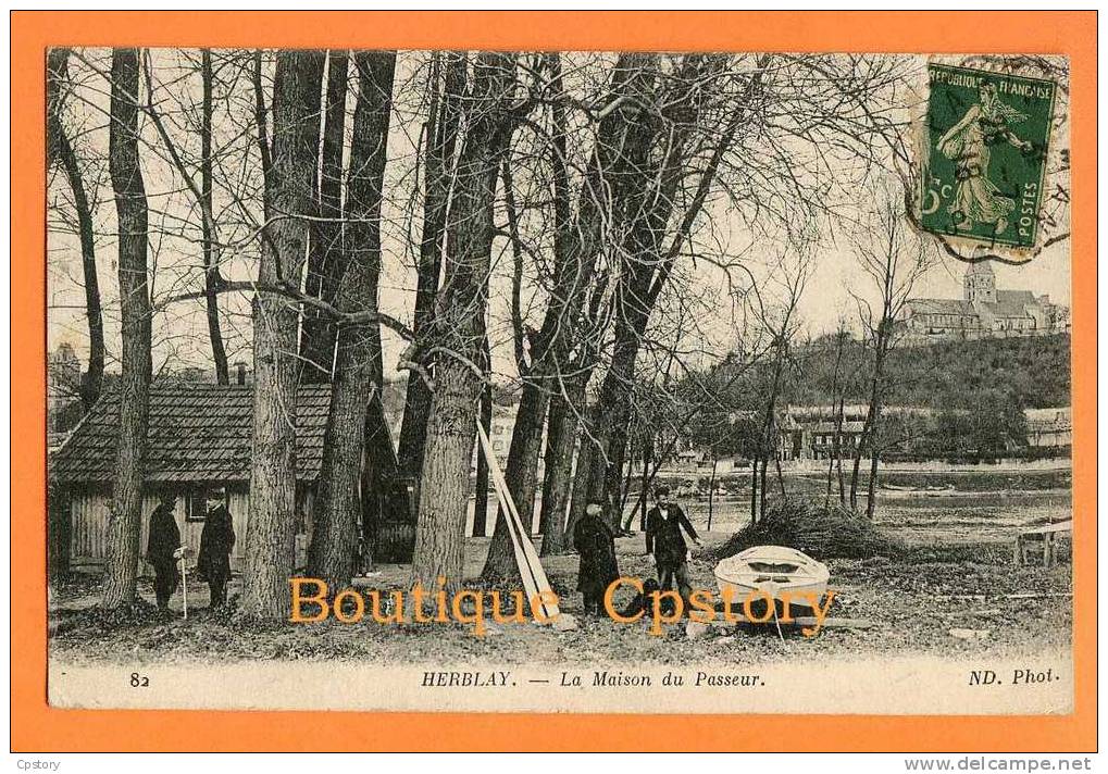 95 - HERBLAY - La Maison Du Passeur - Bateau - Bac - Herblay