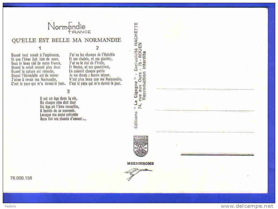 Carte Postale   Chanson  "Ma Normandie De Frédéric Bérat(1801-1855) Poète Et Compositeur"   BT1 - Música