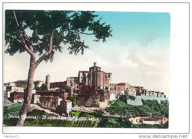 Basilicata IRSINA Matera Panorama Città Antica Viaggiata - Formato Grande - - Autres & Non Classés