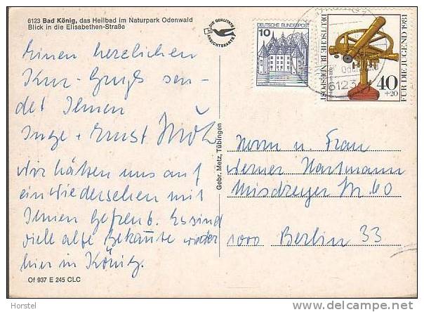 D-64732 Bad König Im Odenwald- Blick In Die Elisabethen-Straße - Nice Stamp - Bad Koenig