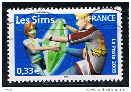 #3683 - France/Les Sims Yvert 3851 Obl - Unclassified