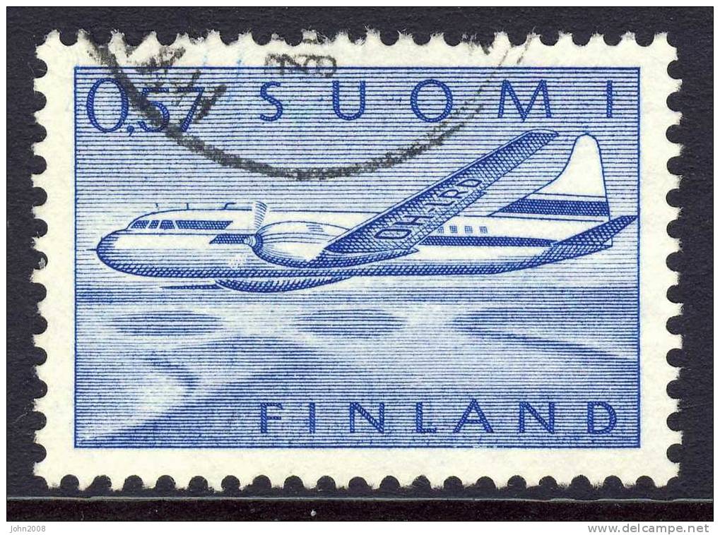 Finnland / Finland 1970 : Mi.nr 677 * - Flugzeug / Aeroplane - Oblitérés