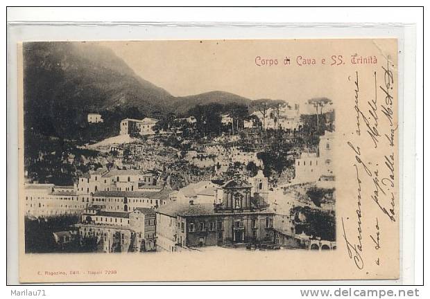 Campania CORPO DI CAVA DEI TIRRENI SS Trinità 1901 Viaggiata - Formato Piccolo - - Cava De' Tirreni