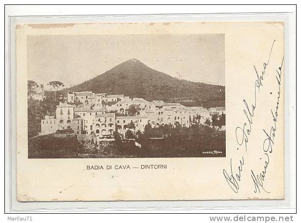 Campania BADIA DI CAVA DEI TIRRENI Salerno 1901 Viaggiata - Formato Piccolo - - Cava De' Tirreni