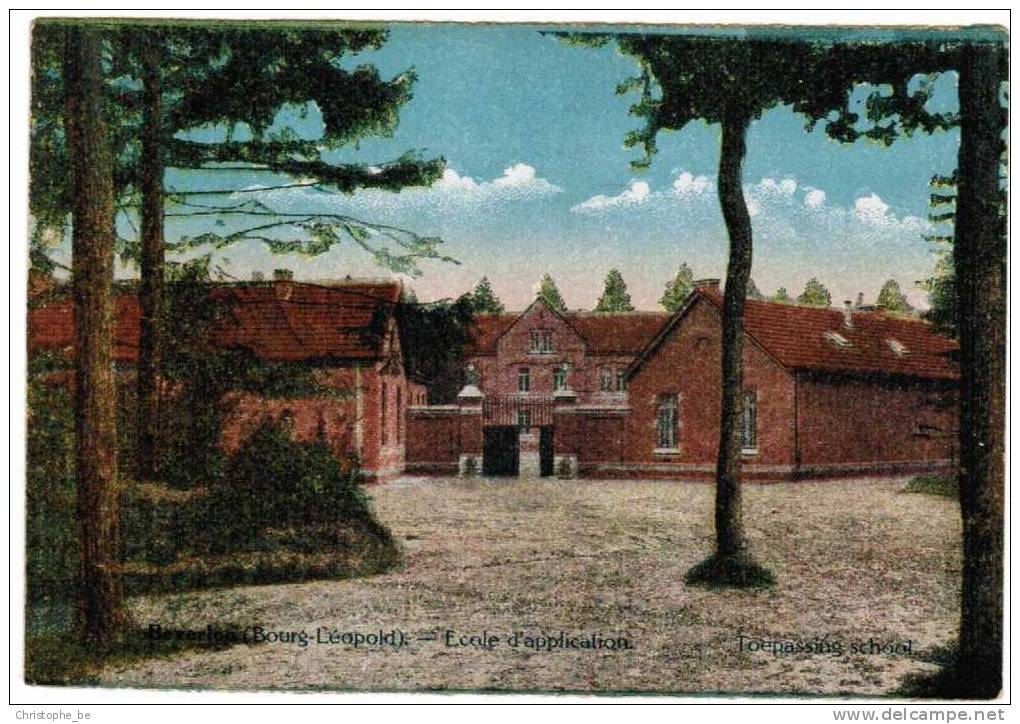 Oude Postkaart Beverloo Ecole D'application (pk504) - Leopoldsburg (Kamp Van Beverloo)