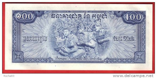 BILLET - CAMBODGE - 100 Riels De 1970  - Pick 13b   Signature N° 12 - Kambodscha