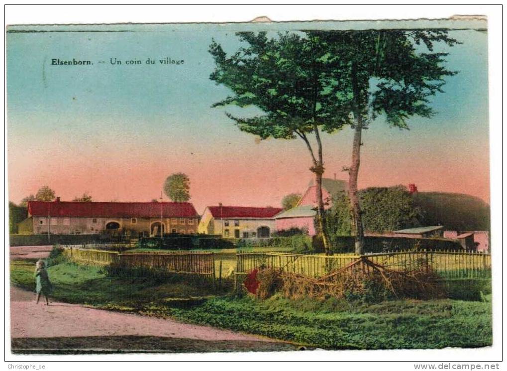 Oude Postkaart Elsenborn Un Coin Du Village (pk540) - Elsenborn (camp)