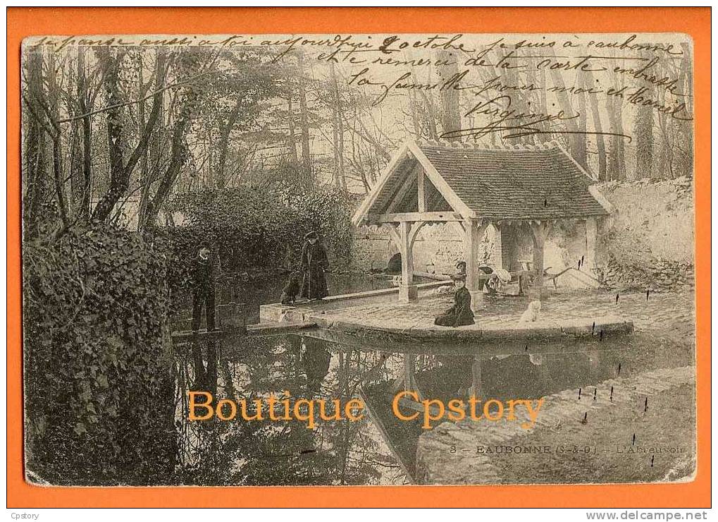 95 - EAUBONNE - Lavoir - Laveuse - Ermont-Eaubonne