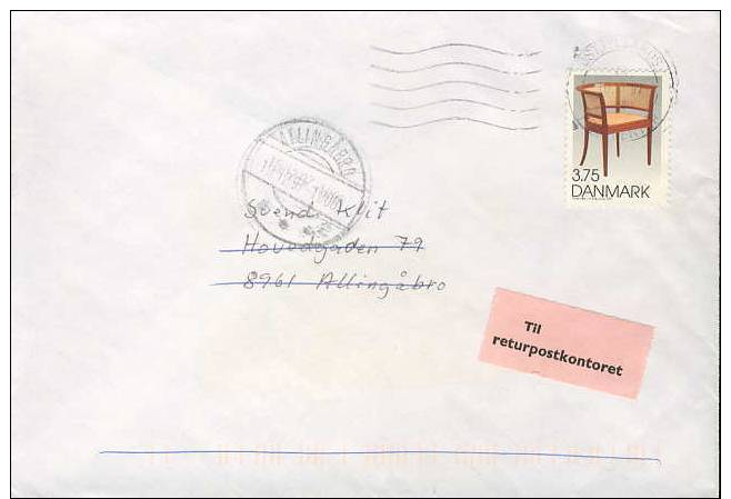 Denmark; Domestic Cover 1997 - Returned - Lettres & Documents