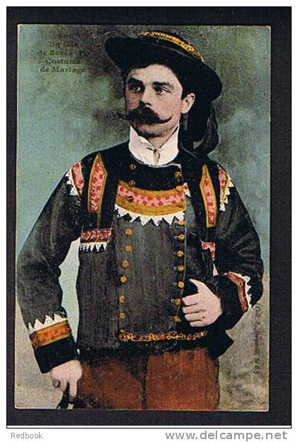 Early Ethnic Postcard Man - Un Gas De Scaer (F) Costume De Mariage - France - Ref 386 - Unclassified