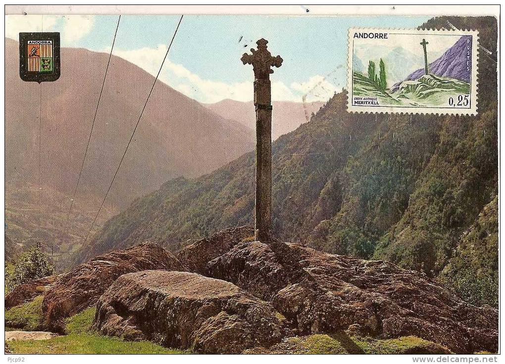 Andorre - Valls D´Andorra Croix Gothique De Meritsell - Andorra