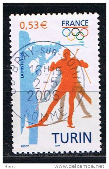 #3703 - France/JO Turin Yvert 3876 Obl - Hiver 2006: Torino