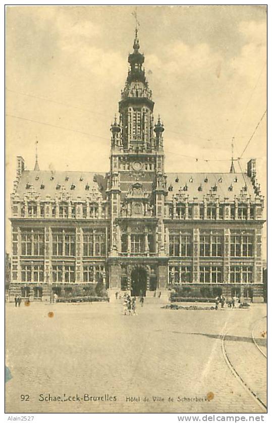 SCHAERBEEK-BRUXELLES - Hôtel De Ville De Schaerbeek (Ed. P.-J. Flion, N° 92) - Schaerbeek - Schaarbeek