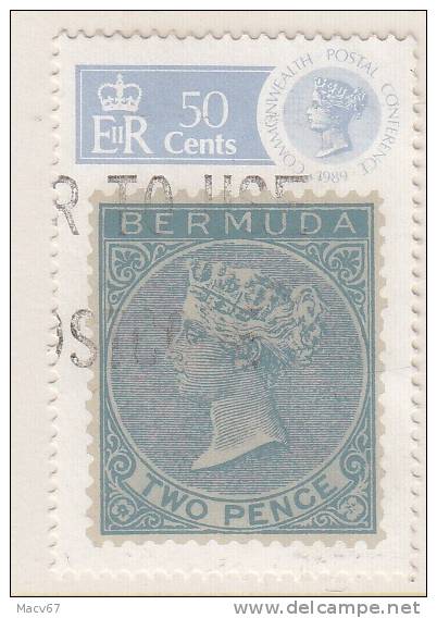 Bermuda  581  (o)   STAMPS On STAMPS - Bermuda