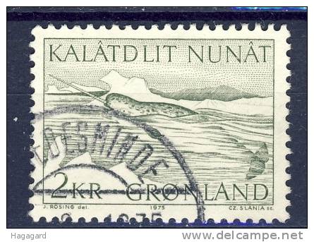 ##Greenland 1975. Narwhale. Michel 92. Cancelled (o) - Gebruikt