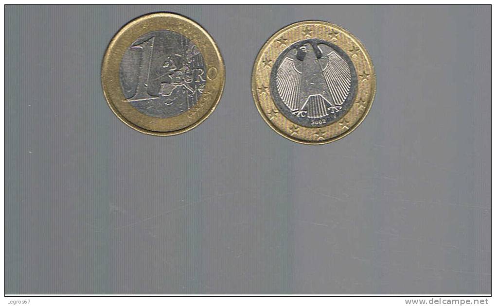 PIECE DE 1 EURO ALLEMAGNE 2002 F - Germania