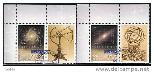 BULGARIA - 2009 - Europe - Astronomie - 2v Obl. Avec Vignet - Used Stamps