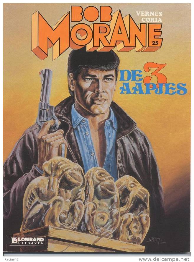 BOB MORANE - HENRI VERNES -  BD NEERLANDAISE  - DE 3 AAPJES Ou TROIS PETITS SINGES - Bob Morane