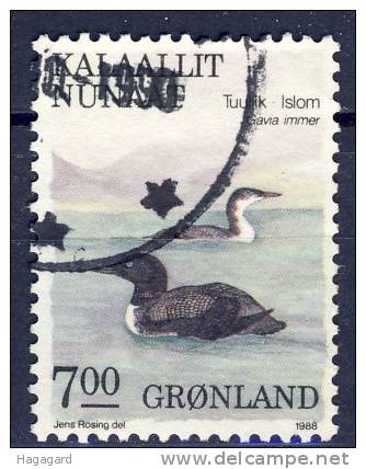 #Greenland 1988. Birds. Michel 184. Cancelled (o) - Usados