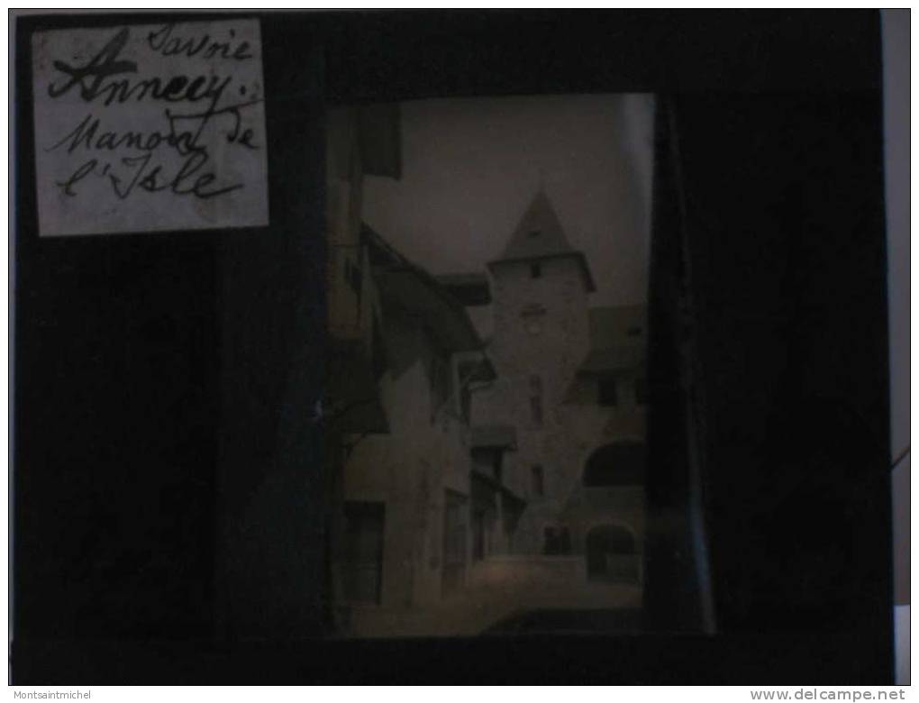 Annecy. Haute-Savoie 74. Manoir De L´Isle. - Plaques De Verre