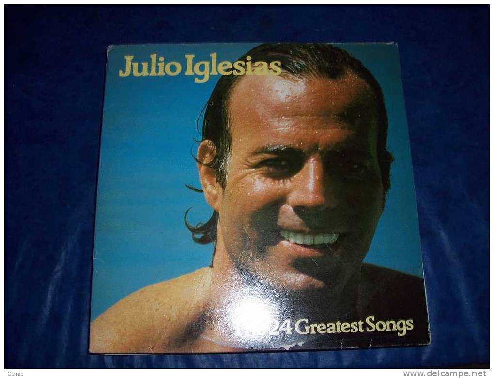 JULIOS  IGLESIAS    THE 24 GREATEST SONGS   ALBUM DE DISQUES - Sonstige - Spanische Musik