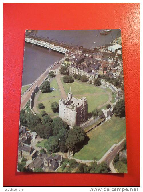 CPM ANGLETERRE -ROCHESTER CASTLE,KENT.AIR VIEW FROM THE SOUTH -CARTE EN BON ETAT. - Rochester