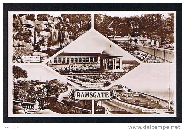 Real Photo Multiview Postcard Ramsgate Kent - Bandstand - Wellington Crescent - Ref 387 - Ramsgate