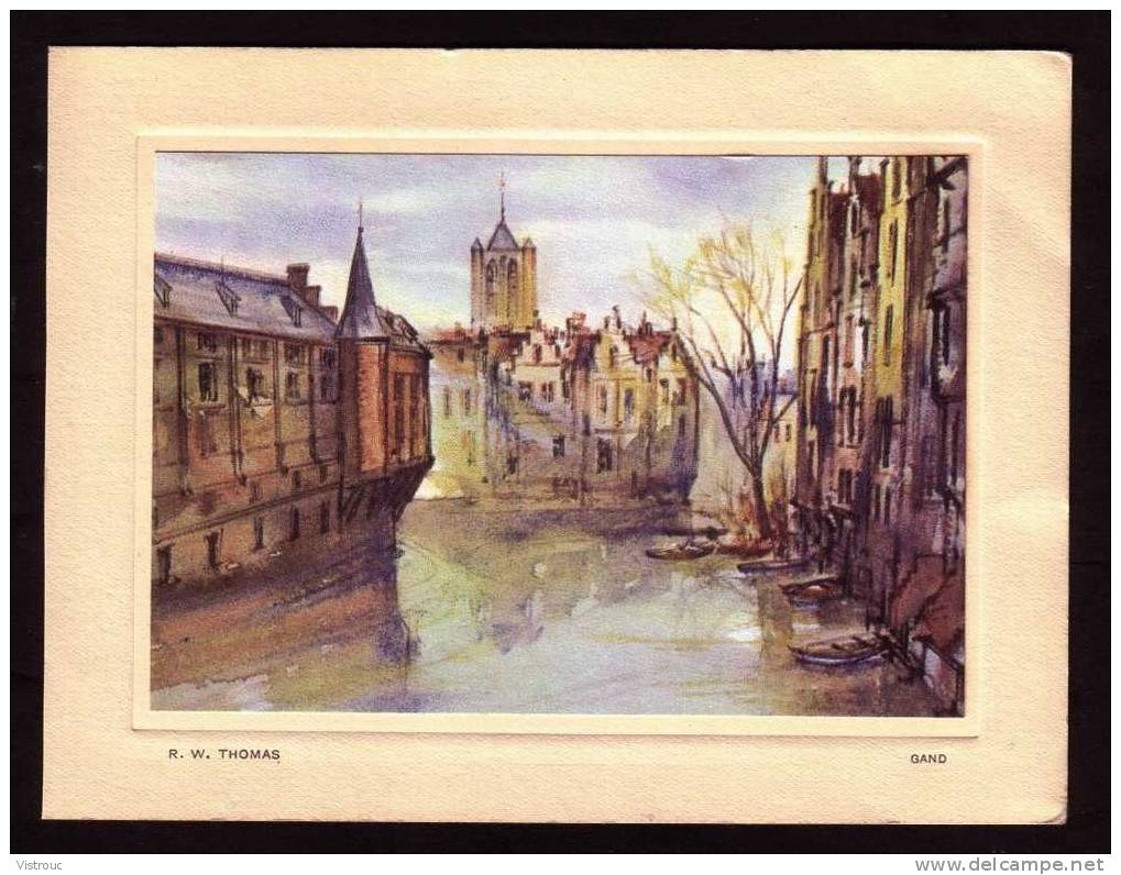 GAND - Reproduction D'une Oeuvre De R.W. THOMAS. - Watercolours