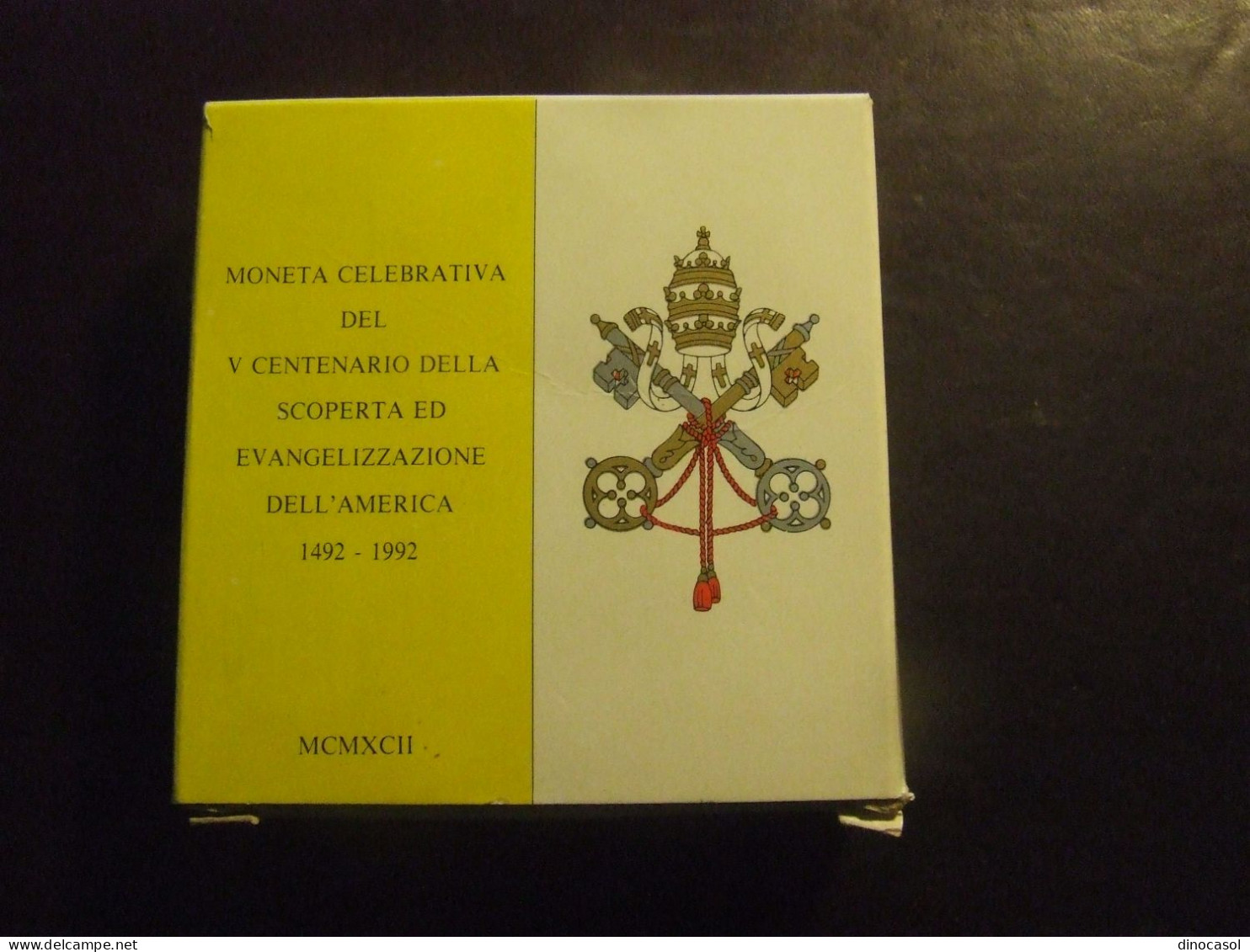 VATICANO - 1992 500 L Ag EVANGELIZATIONE AMERICAE  FDC CONFEZIONE ORIGINALE - Vatican