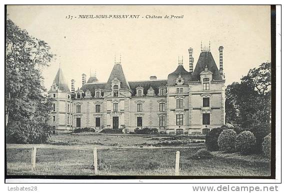 CPA 49-  NUEIL-SOUS-PASSAVANT-Château De Preuil-118 F144 - Sonstige & Ohne Zuordnung
