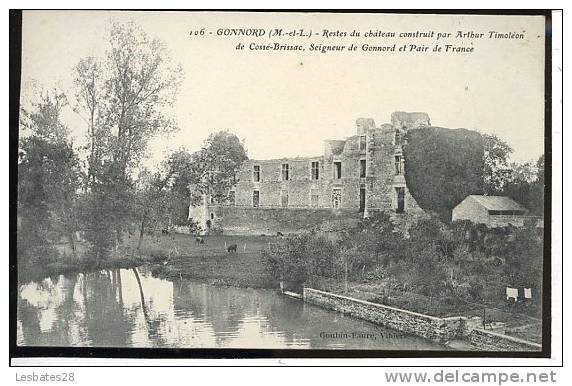 CPA 49-  GONNORD.-Ruines Château Construit / Arthur Timoléon De Cossé-Brissac--118 F147 - Autres & Non Classés