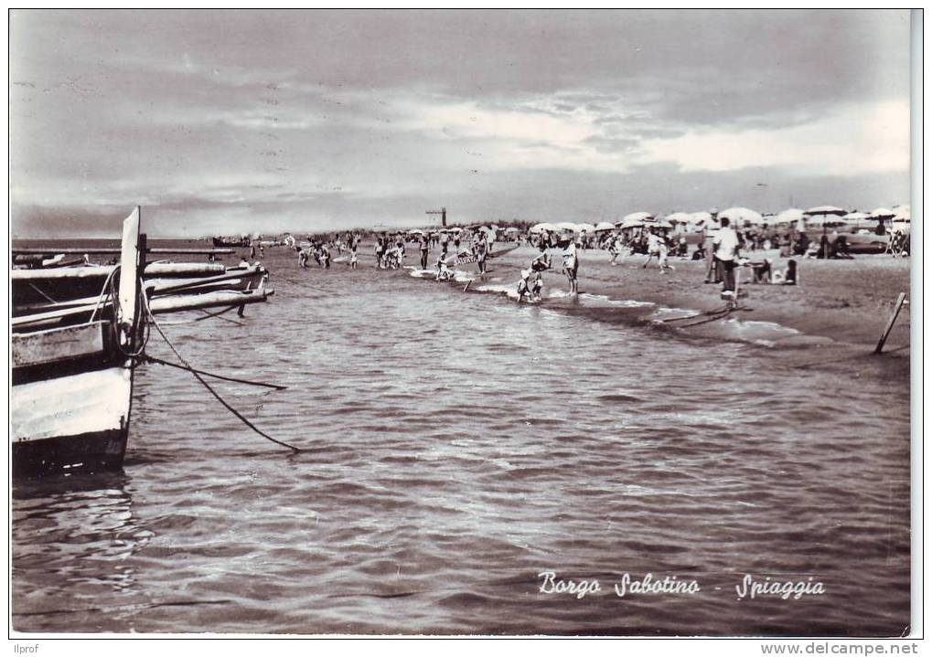 Spiaggia Di Borgo Sabotino, Latina, Anni ´ 50 - Altri & Non Classificati