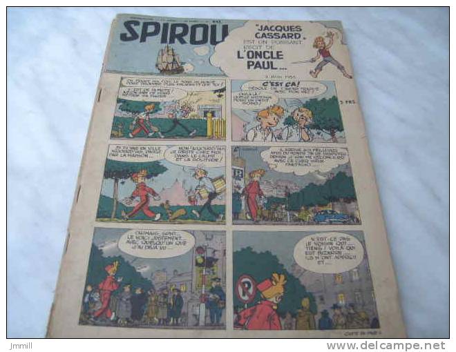 Franquin Spirou 1954 : Journal Spirou N ° 842 - Spirou Magazine