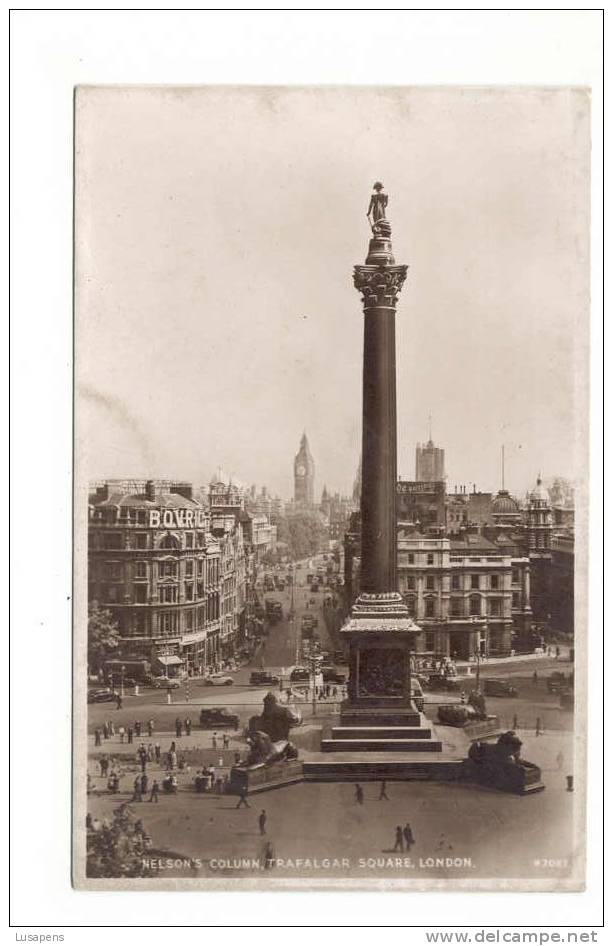 OLD FOREIGN 2390 - UNITED KINGDOM - ENGLAND - NELSON'S COLUMN TRAFALGAR SQUARE, LONDON - Trafalgar Square