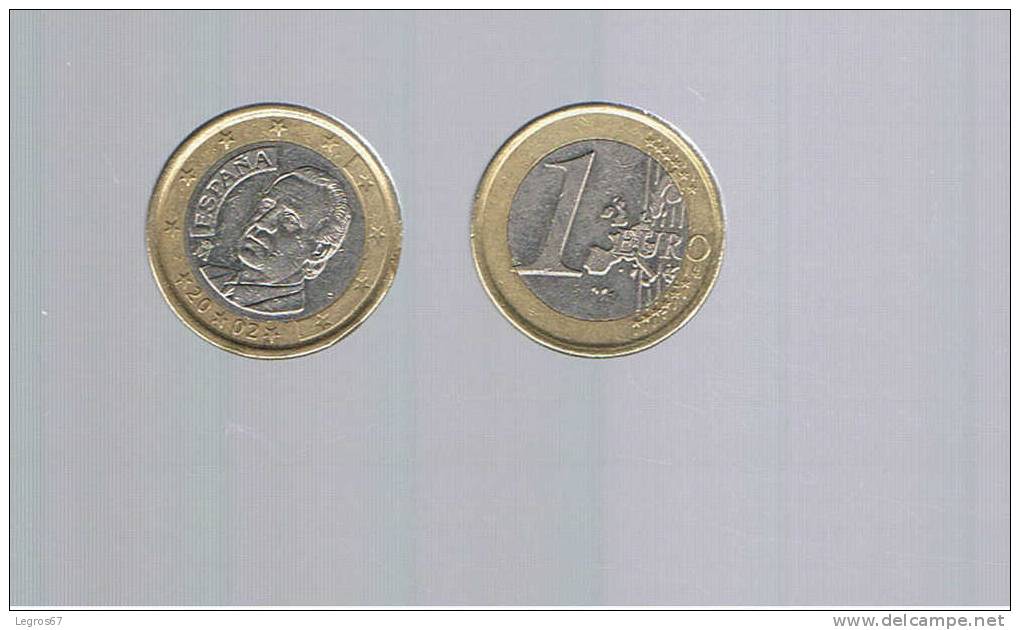 PIECE DE 1 EURO ESPAGNE 2002 - Espagne