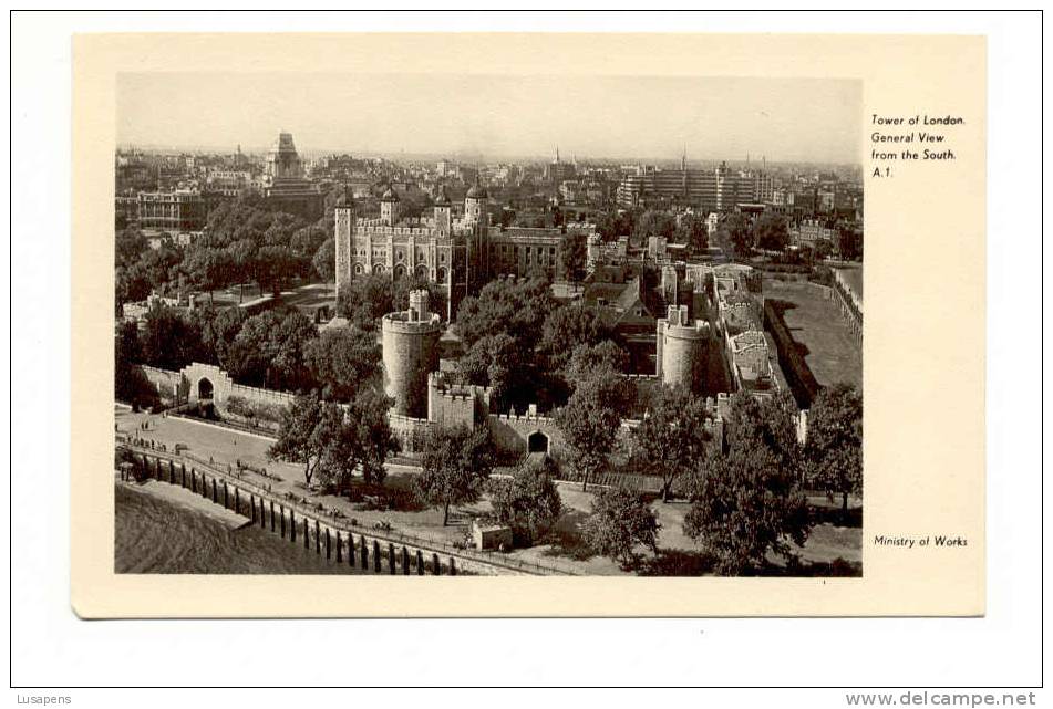 OLD FOREIGN 2412 - UNITED KINGDOM - ENGLAND - TOWER OF LONDON - GENERAL VIEW OF SOUTH  A.1 MINISTRY OF WORKS - Tower Of London