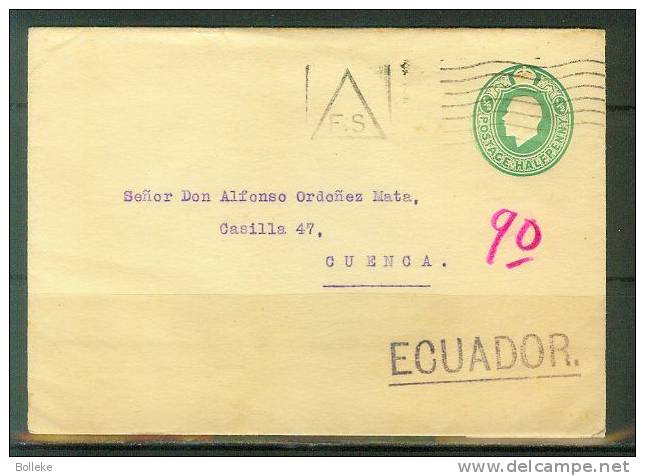 Grande Bretagne  -  Lettre De 1930  -  Expédié Vers L´ Ecuador - Destination Rare - Brieven En Documenten